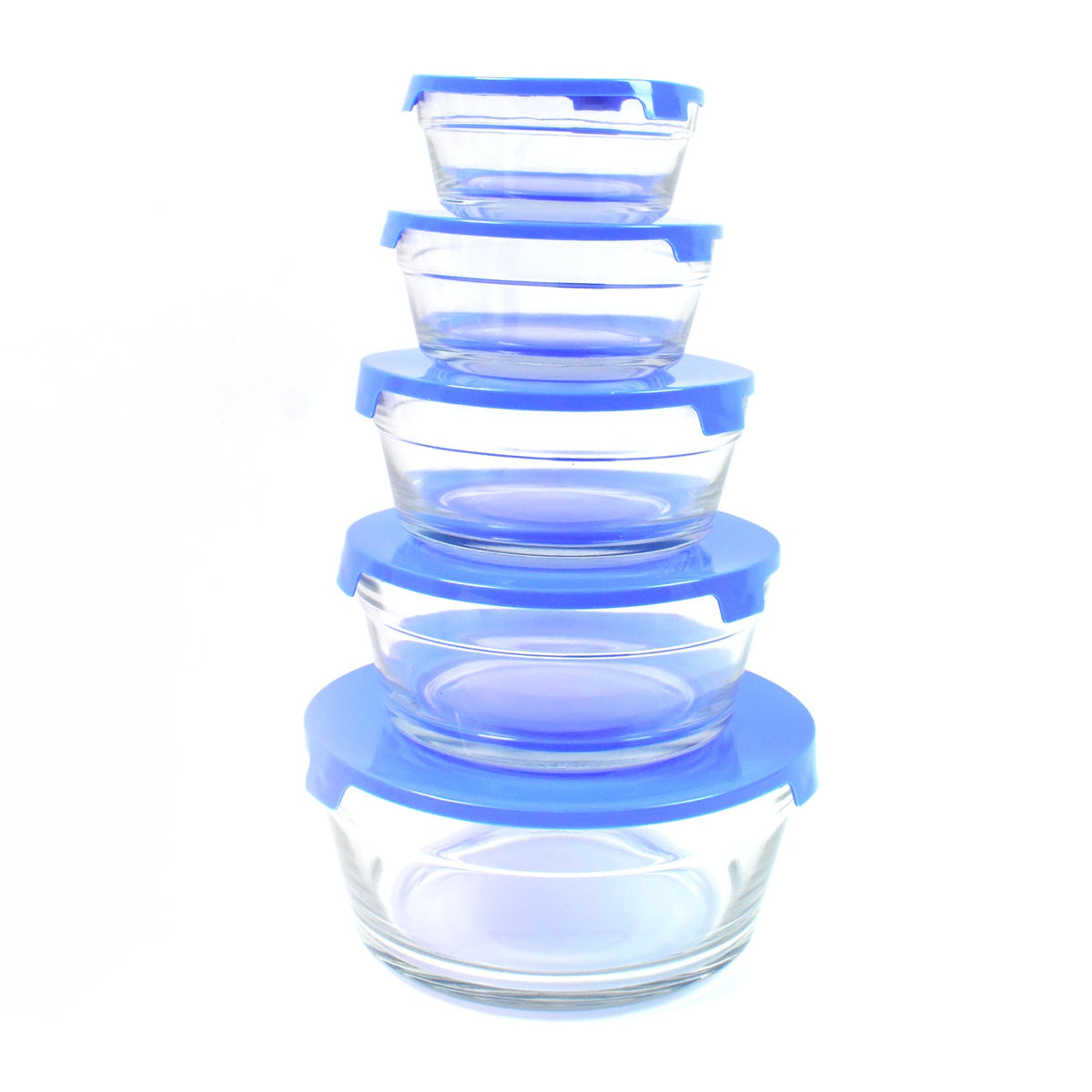 Glass Bowl set – 5-Piece Modern Storage – alternate view