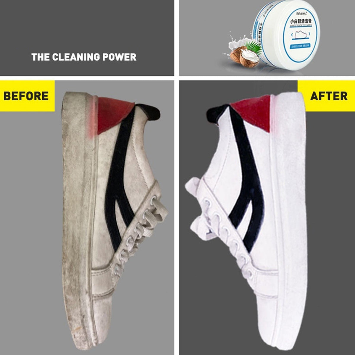 Shoe Stain Remover Cream – No-Wash Sneaker & Leather Cleaner – view 6