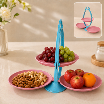 Foldable Fruit Plate – Space-Saving Multi-Use Kitchen