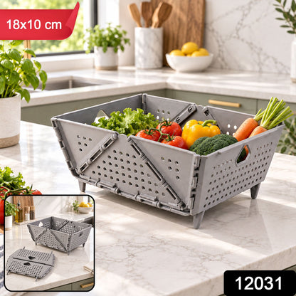 Foldable Storage Basket – Ventilated & Space-Saving – side view