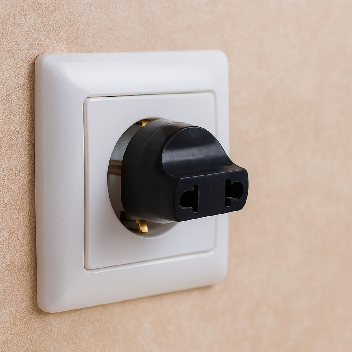 2 Pin Plug Adapter – Universal to Indian Sockets