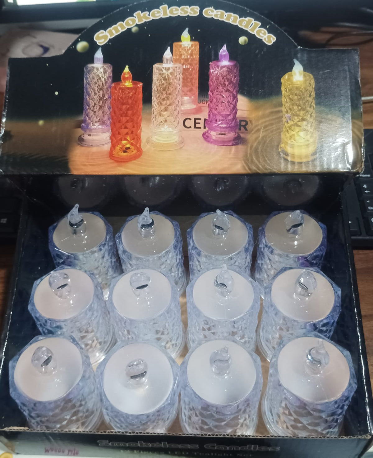LED Tealight Candles 12 Pack – Flameless Diwali Decor – view 11