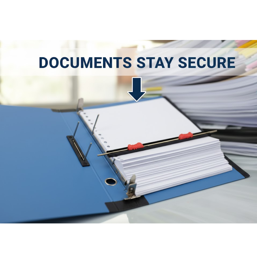 A4 File Folder – Plastic Clip Document Holder – alternate view