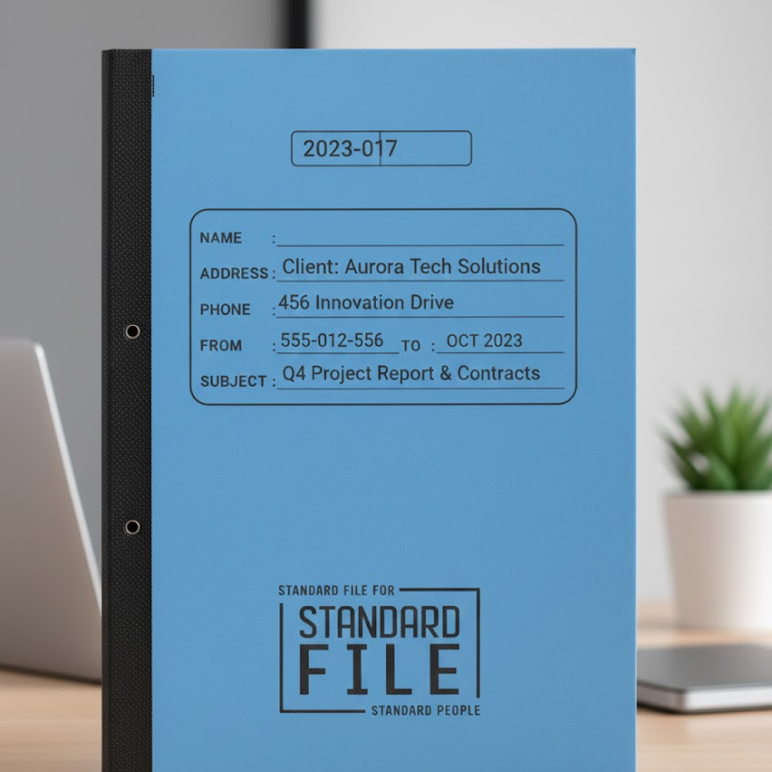 A4 File Folder – Plastic Clip Document Holder