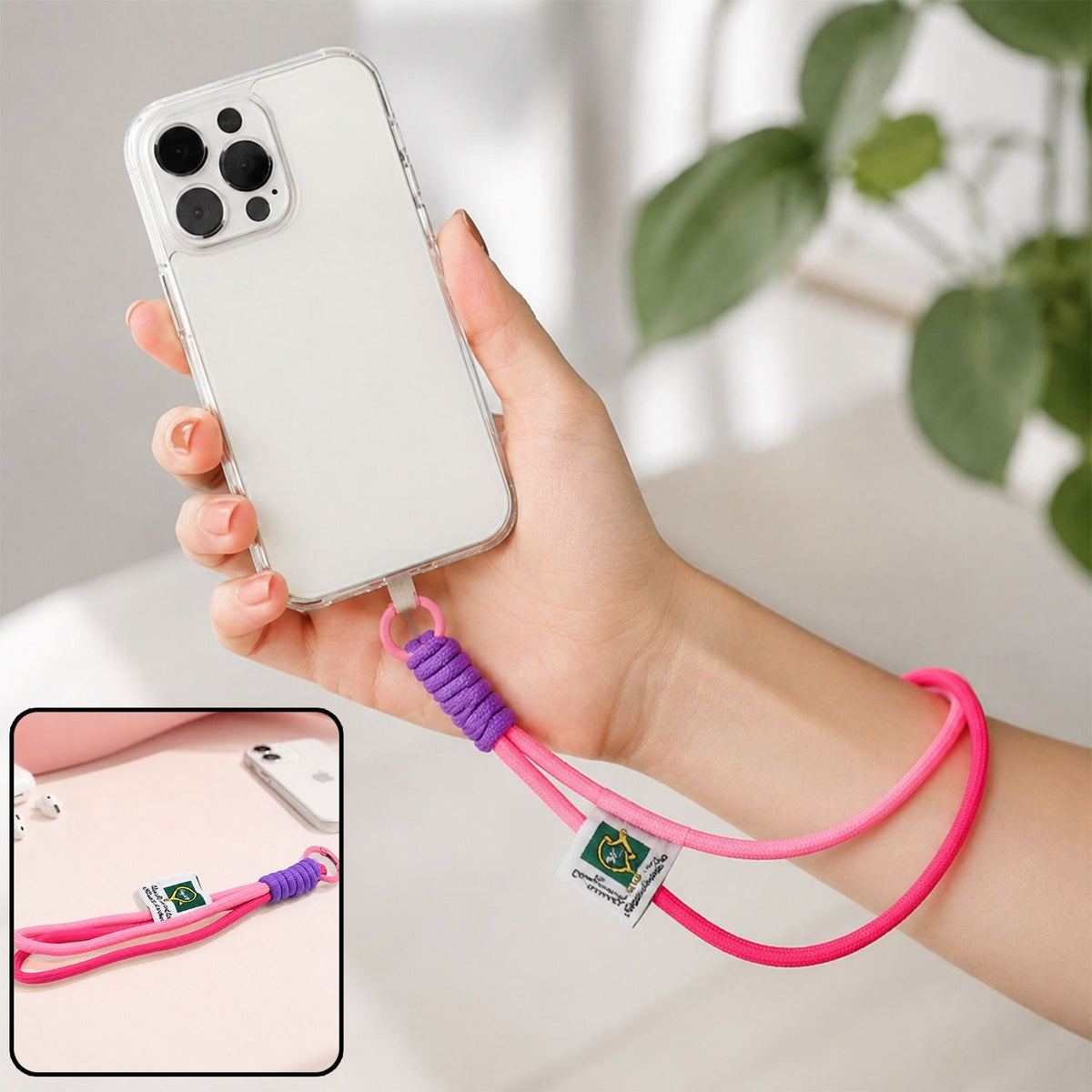 Phone Wrist Strap – Multi-Colour Lanyard for Mobile – view 7