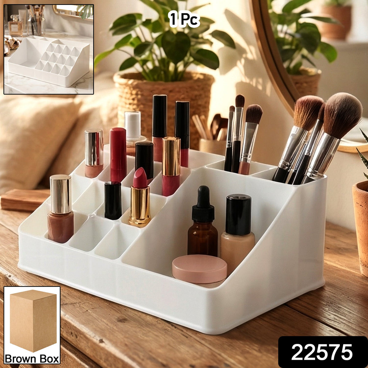 Multipurpose Makeup Organizer – Neat, Spacious & Durable – side view