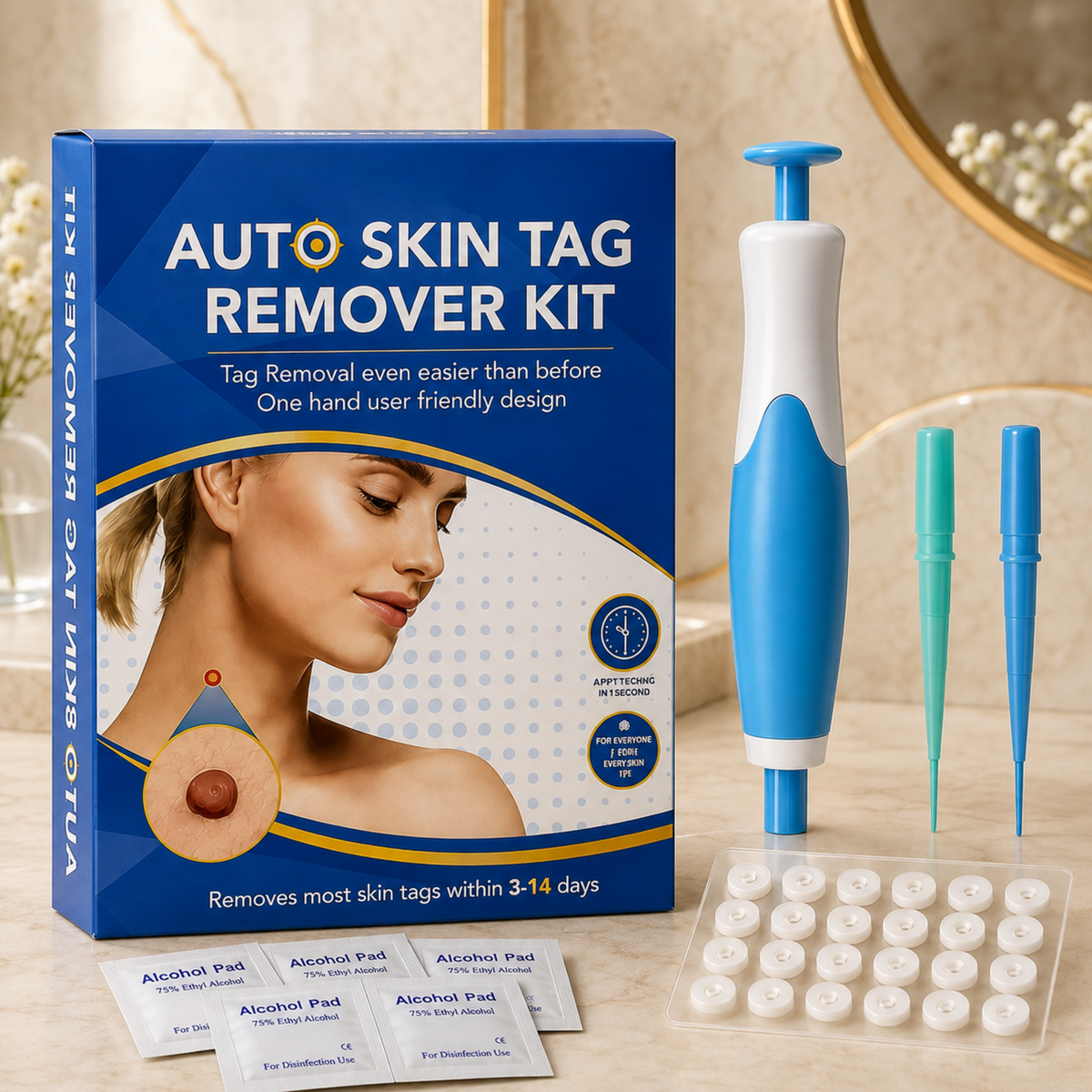Skin Tag Remover Kit with Applicator and Bands