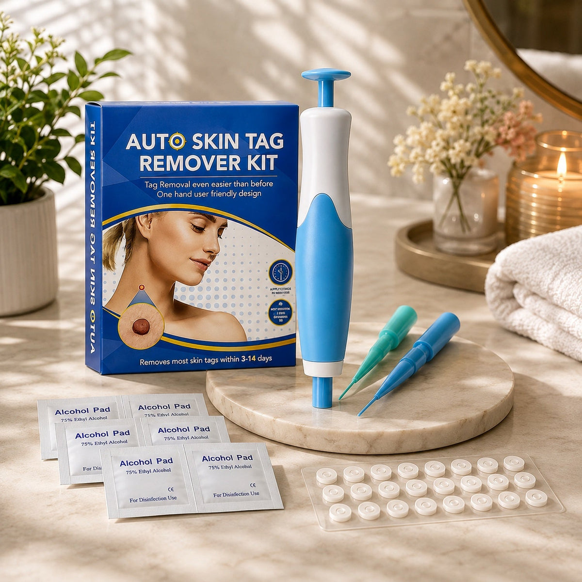 Skin Tag Remover Kit with Applicator and Bands – close-up