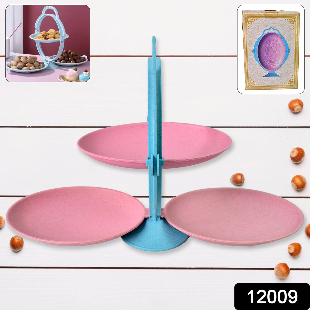 Foldable Fruit Plate – Space-Saving Multi-Use Kitchen – side view