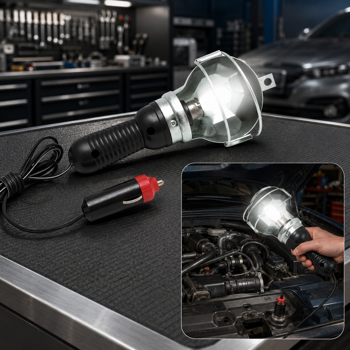 Portable Work Lamp – Handheld LED Light for Repairs