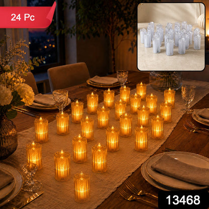 Flameless LED Candles – Decorative Tea Lights – side view