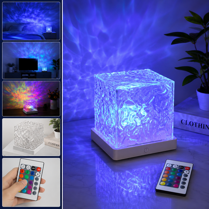 Ocean Wave Projector Lamp with 16 RGB Dynamic Water Ripple