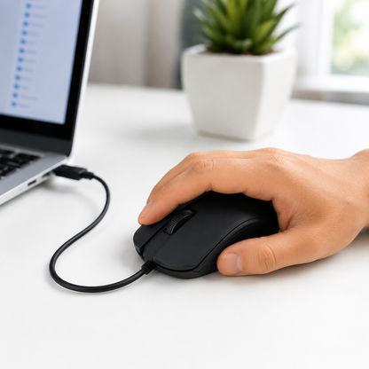 Wired Optical Mouse – M-022, USB Connectivity