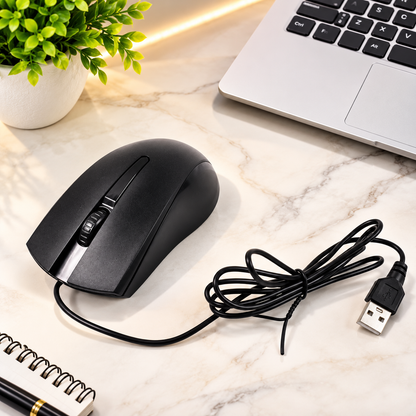 Wired Optical Mouse X2 – Precision & Comfort for PC/Laptop