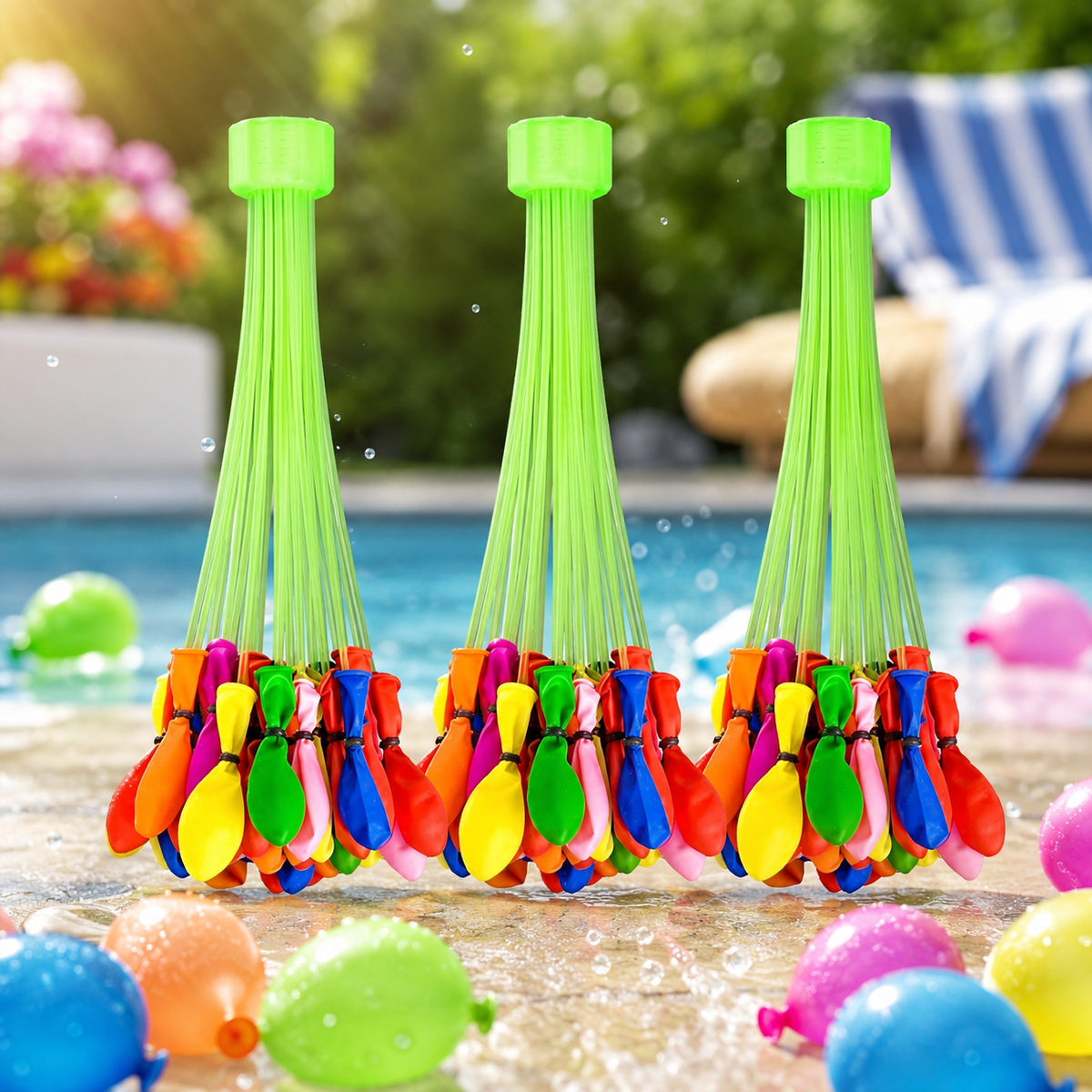 Holi Water Balloons – 111 pcs Self-Tying Fun