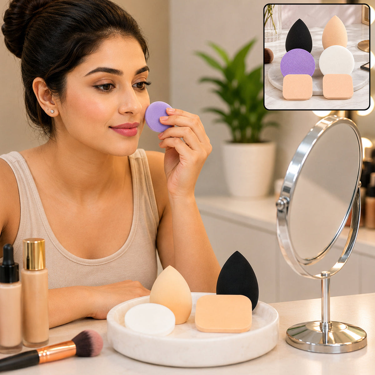 Makeup Sponges set – Latex-Free, Flawless Finish