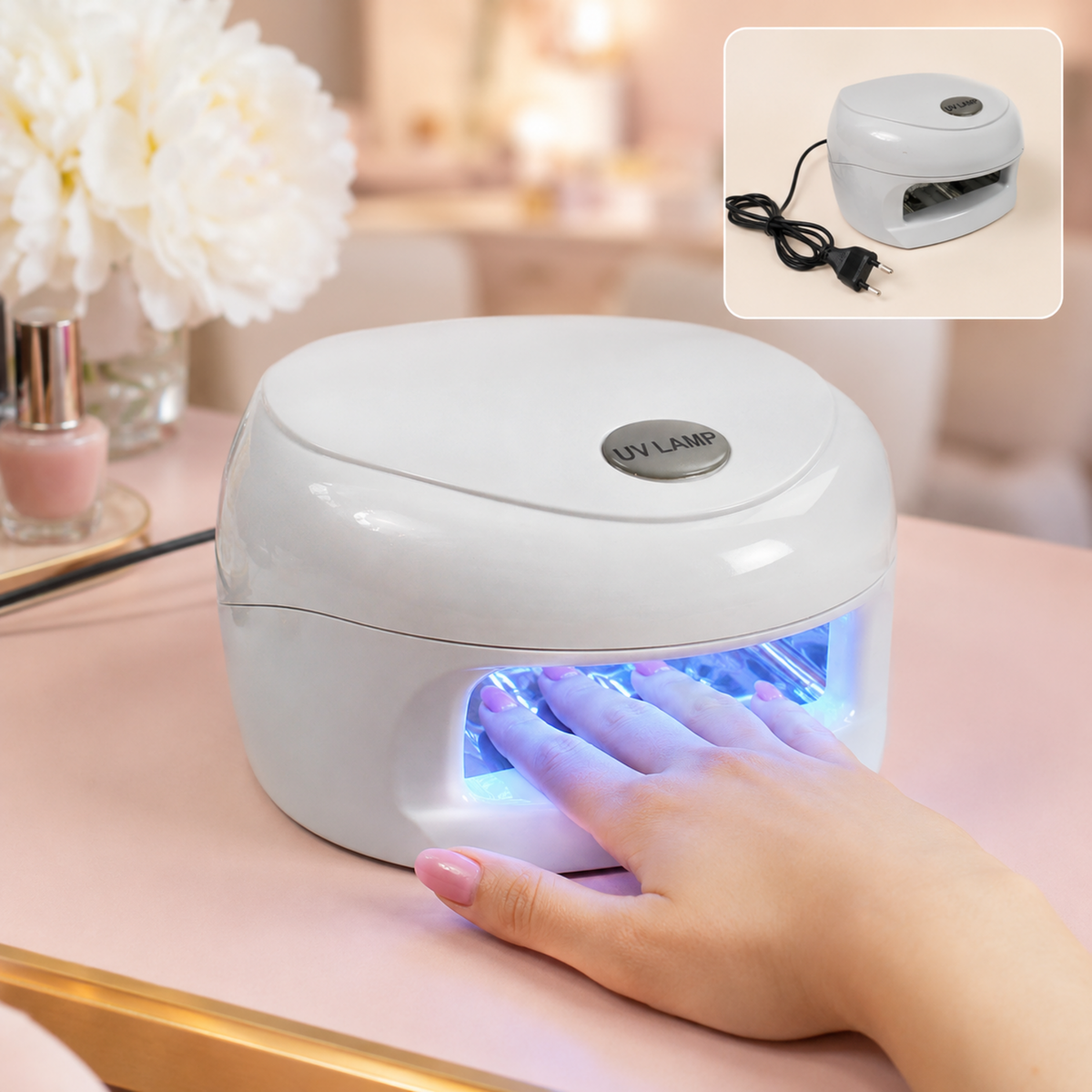 LED UV Nail Lamp 18W – Quick Gel Polish Curing & Nail Dryer