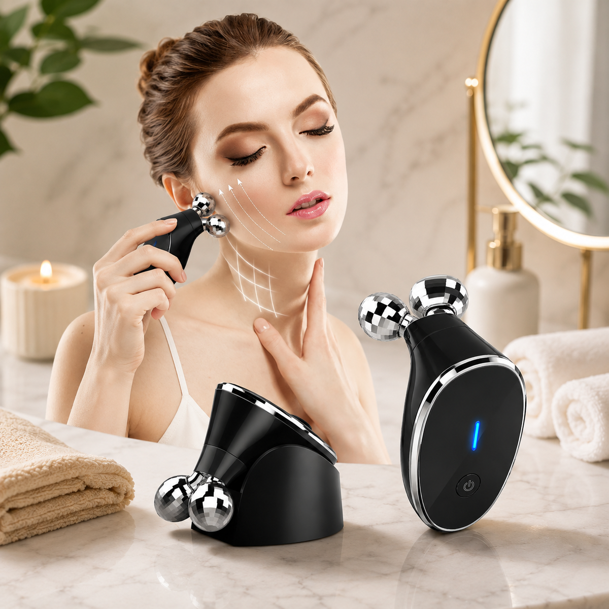 Microcurrent Face Massager – Skin Tightening & Wrinkle Care