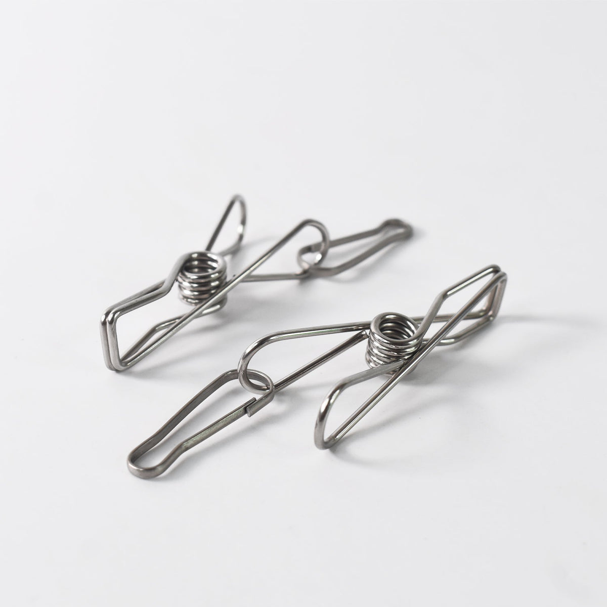 Stainless Steel Clothes Pegs – Durable Laundry Clips – close-up
