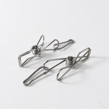 Stainless Steel Clothes Pegs – Durable Laundry Clips – close-up