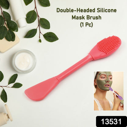 Silicone Mask Brush – Dual-Ended Face Skincare Tool – side view