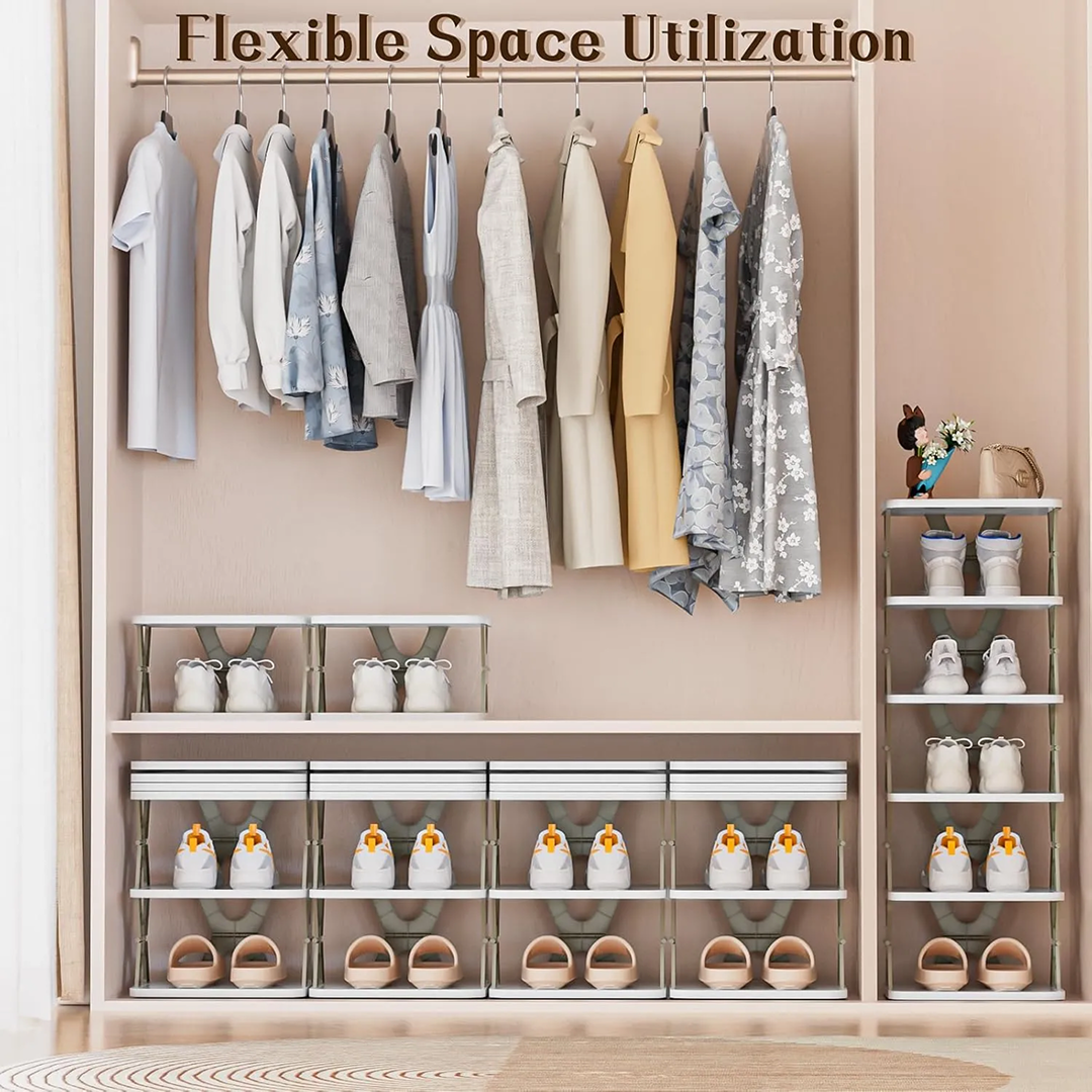Foldable Shoe Rack – 8-Layer Space-Saving Storage – view 7