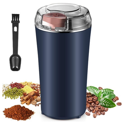Coffee Grinder Blender – Portable 4-Blade Mini Mixer – side view
