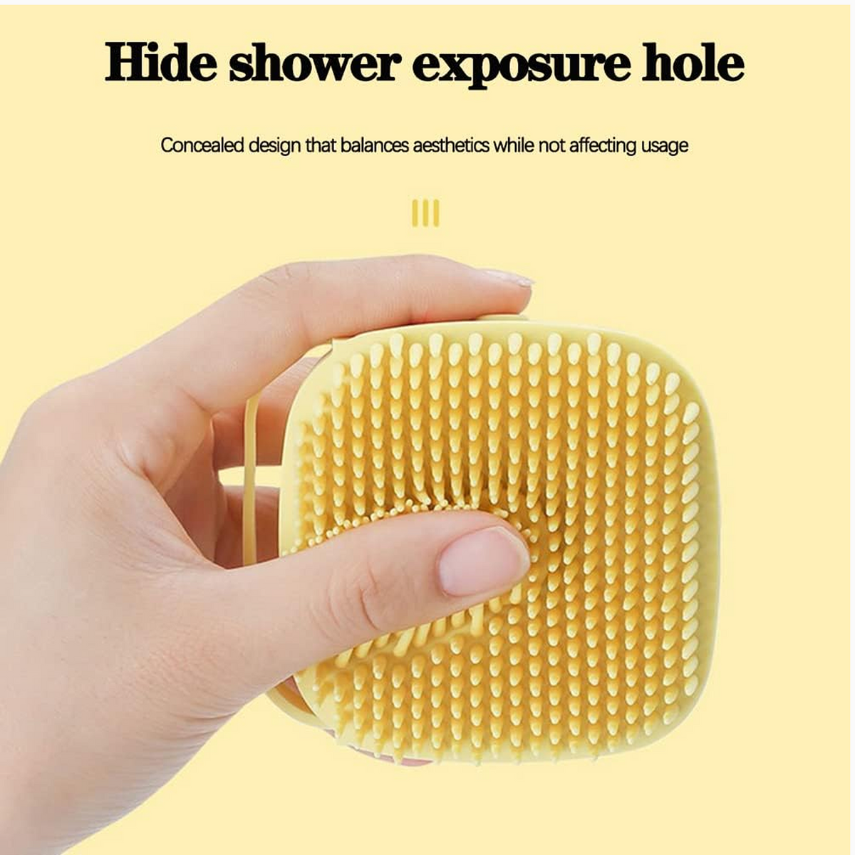 Silicone Bath Brush – Massage & Shampoo Dispenser for Shower – view 6