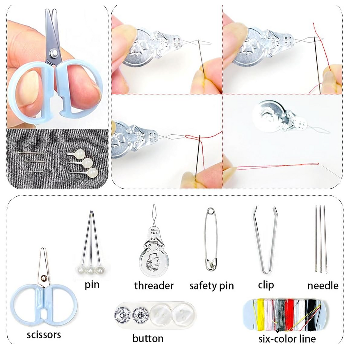 Mini Travel Sewing Kit – Compact Emergency Repairs – detail view