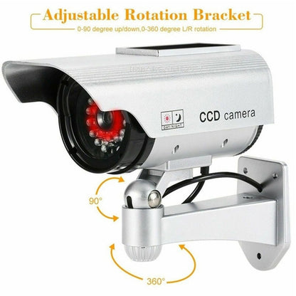 Dummy Security Camera – Outdoor Fake CCTV with LED – close-up