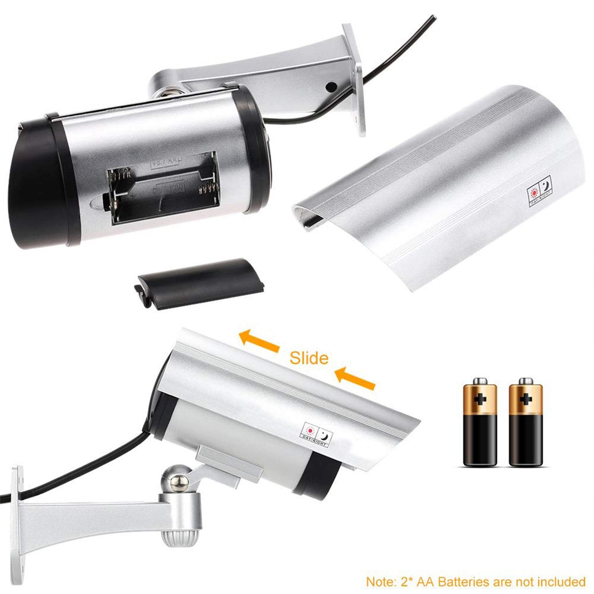 Dummy Security Camera – Outdoor Fake CCTV with LED – view 6