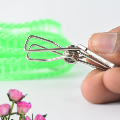 Stainless Steel Clothes Pegs – Durable Laundry Clips – detail view