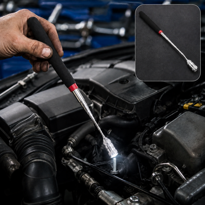Magnetic Pick Up Tool – Telescopic LED & Flexible