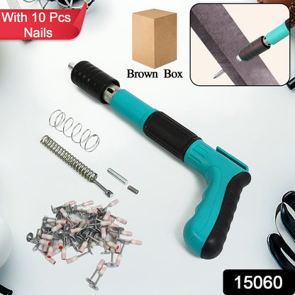 Manual Steel Nail Gun – Portable Wall Fastener – side view