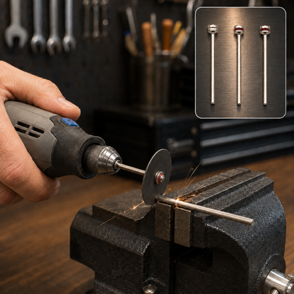 Cut-Off Wheel Mandrels – 3 pcs set for Rotary Tools & More