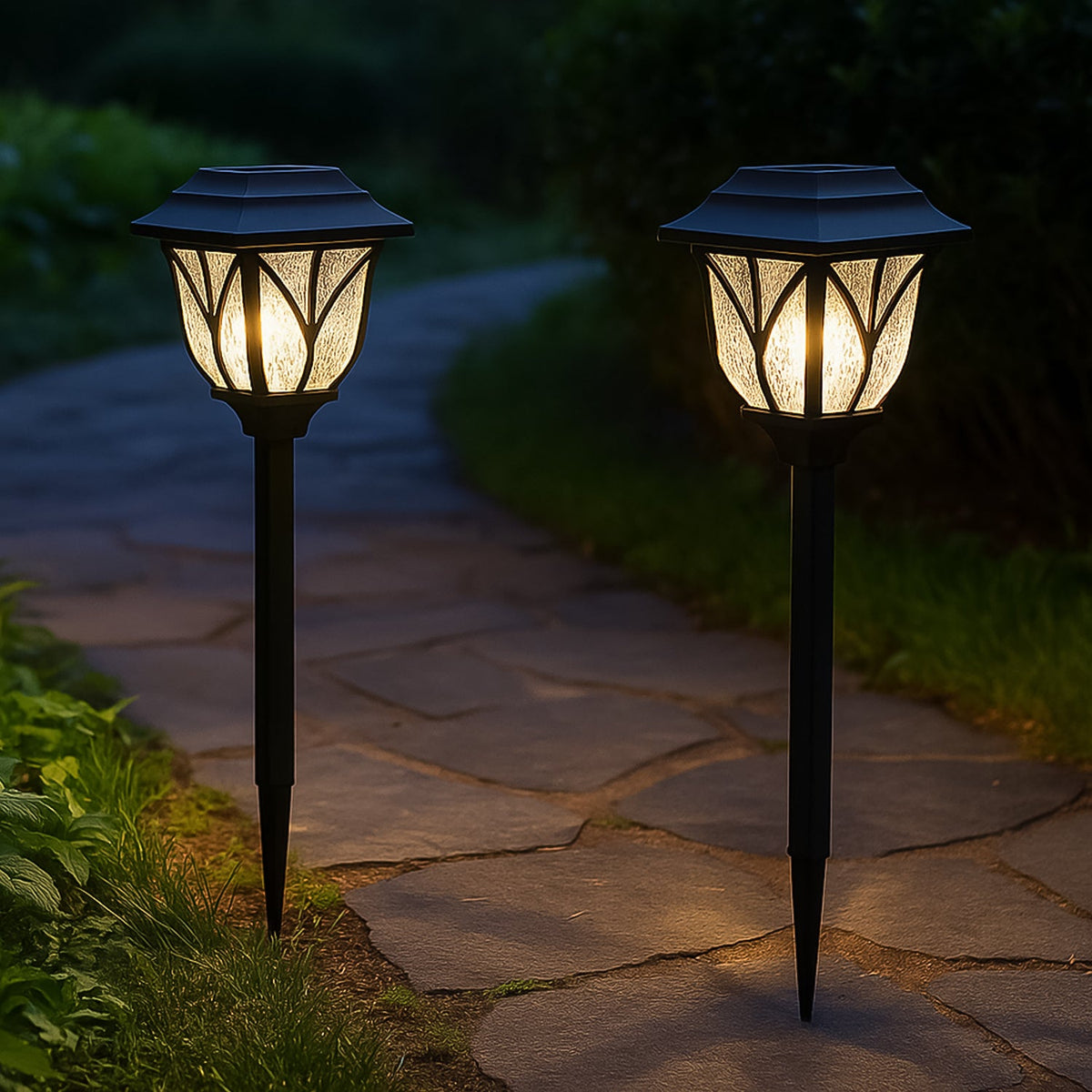 Solar Pathway Lights – Water-Ripple Garden Lighting