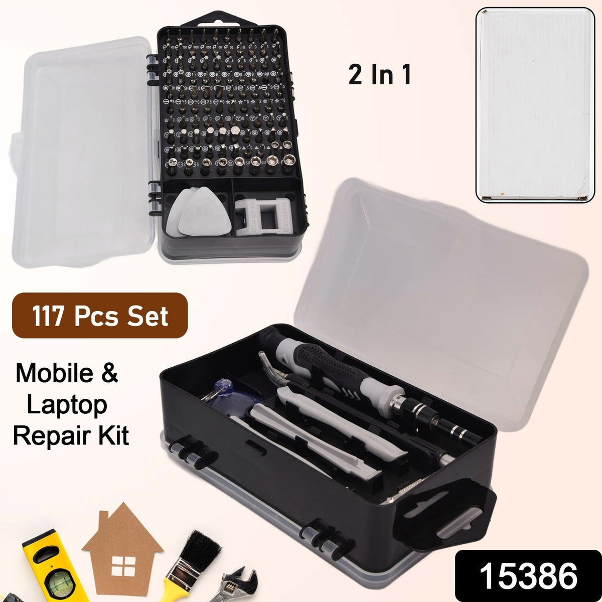 Precision Screwdriver Kit – 117-Piece Electronics Repair set – side view