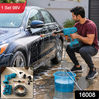98V High Pressure Wireless Car Washer Kit – side view