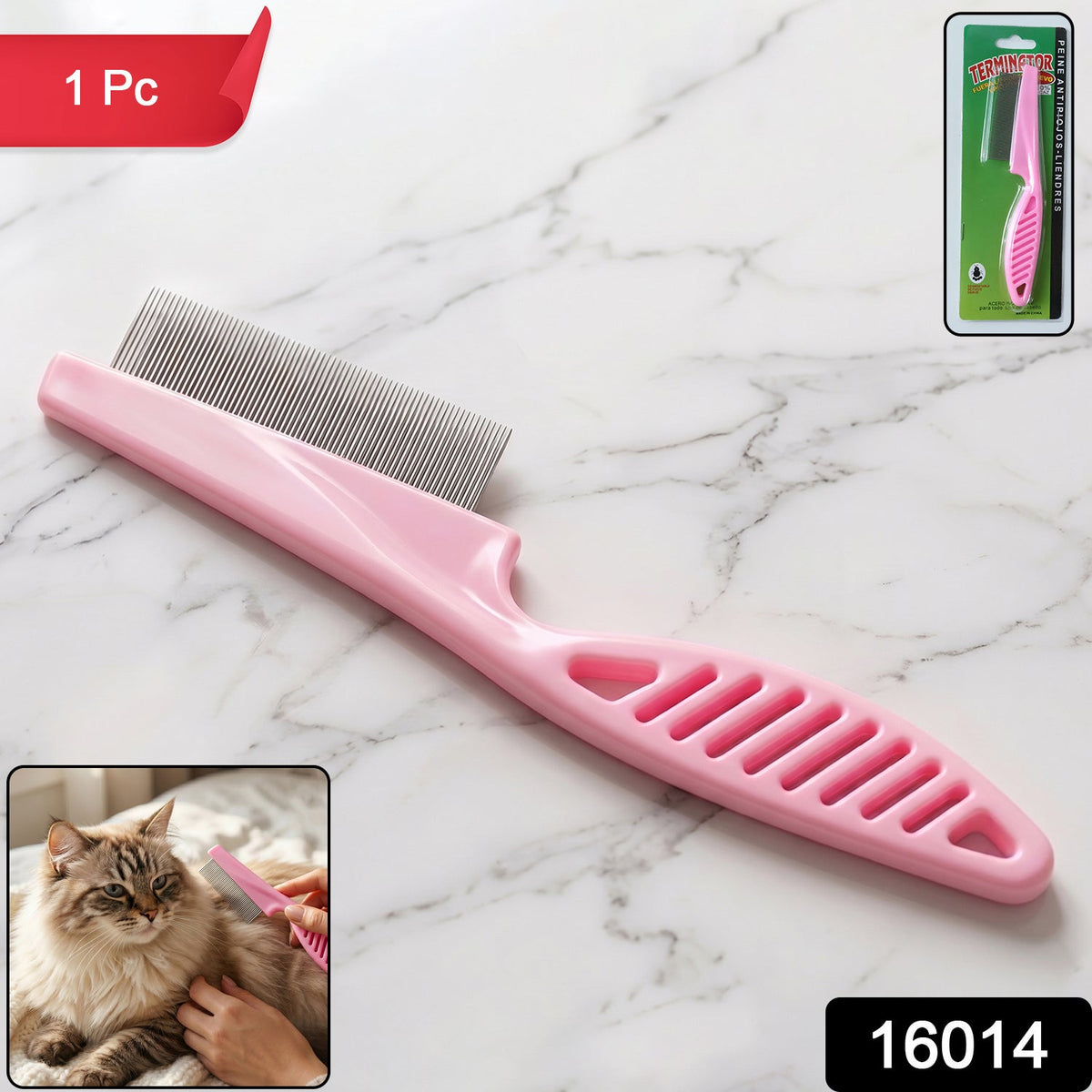 Pet Dog Hair Removal Comb – Easy Shedding and Fur Cleaning – side view