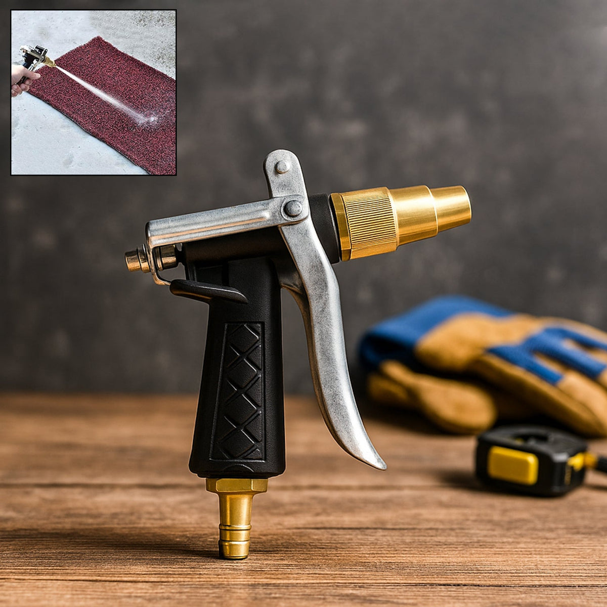 Gold Hose Nozzle – Durable Metal Trigger Spray