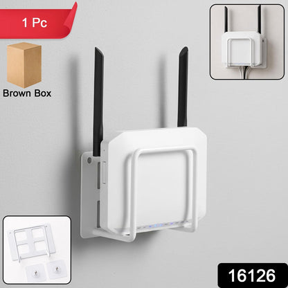 router bracket holder pack with adhesive pads and screws