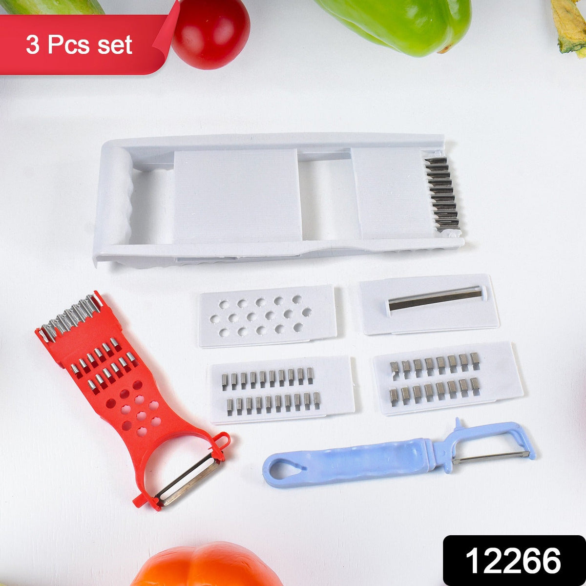 Kitchen Grater set – 3-Piece Grater, Slicer & Peeler Kit – side view