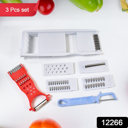 Kitchen Grater set – 3-Piece Grater, Slicer & Peeler Kit – side view