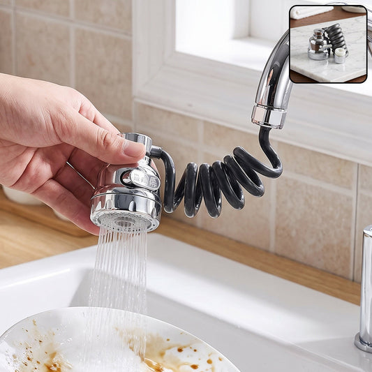 Flexible Kitchen Water Faucet Sprayer with Rotating Tap