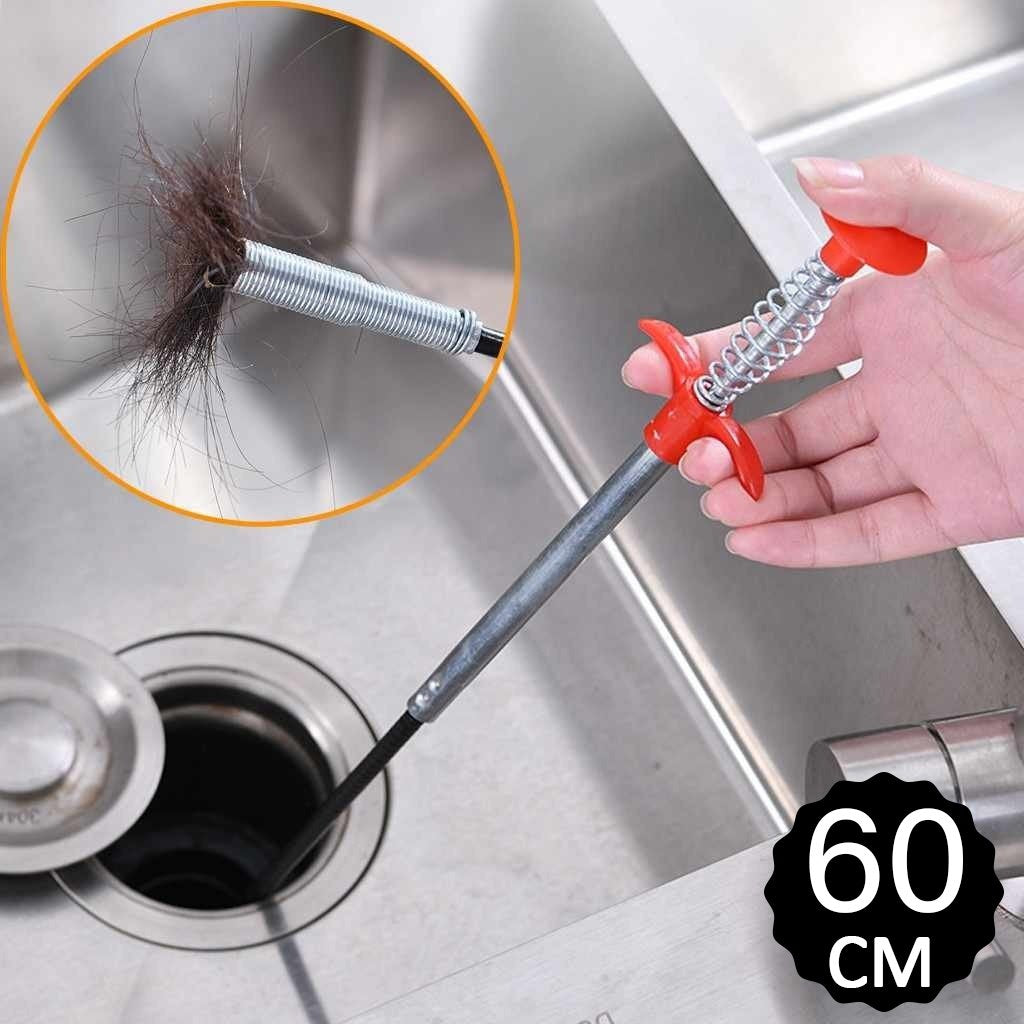 Sink Cleaning Hook – 60cm Flexible Drain Cleaner – close-up