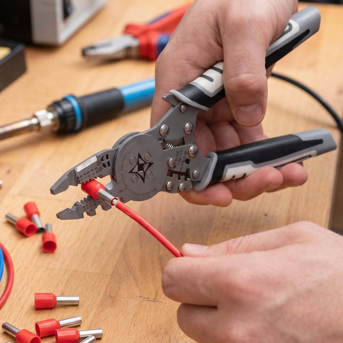 Multifunction Wire Crimping Pliers Tool Kit – close-up