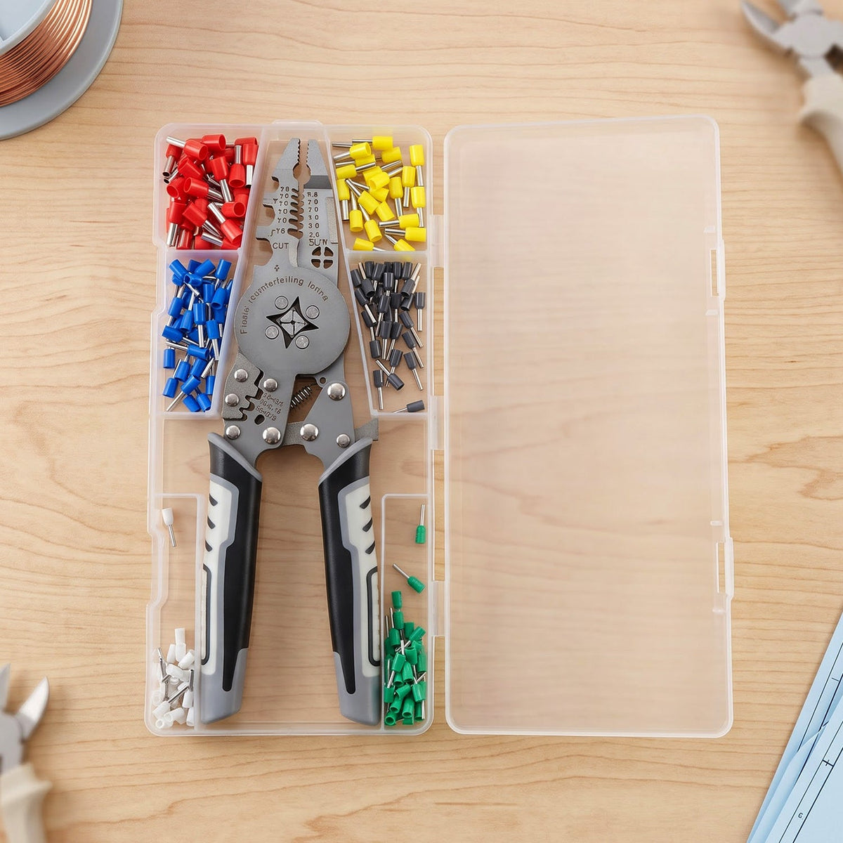 Multifunction Wire Crimping Pliers Tool Kit – detail view