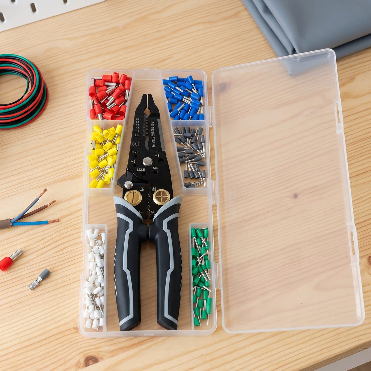 Multifunctional Wire Crimping Pliers Tool Kit – detail view