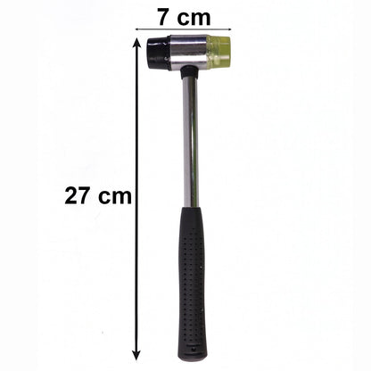 Size guide for rubber mallet with ergonomic grip