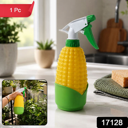 Pack of yellow and green corn-shaped spray bottles for gardening and household use.